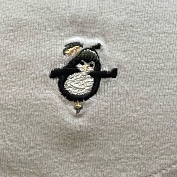 Vintage Penguin Long Sleeve Top Christopher & Banks Embroidered Holiday Shirt L - Picture 4 of 5